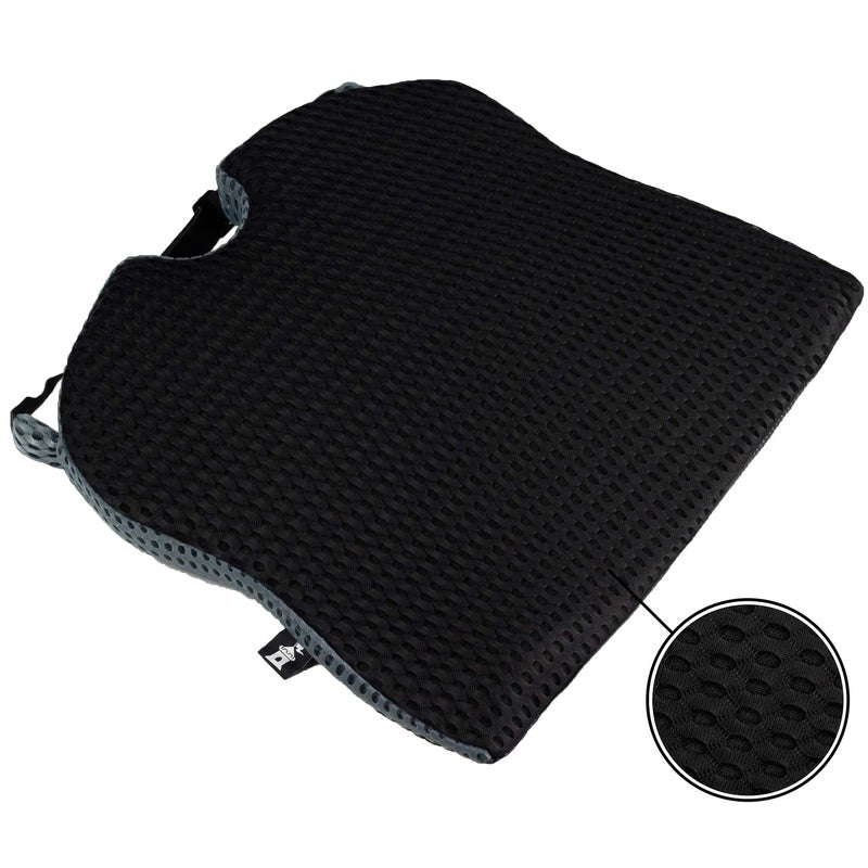 Castle Knight Wedge Memory Foam Seat Cushion for Tailbone and Back Pain Relief - Coccyx Cutout Seat Pillow for Office Chairs, Autos, and Other Household Seating - Image 4